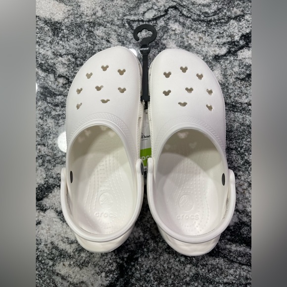Disney Parks Mickey ears Crocs White M10/W12 - Picture 2 of 12